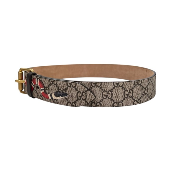 Gucci King Snake Monogram Belt - Picture 4 of 6